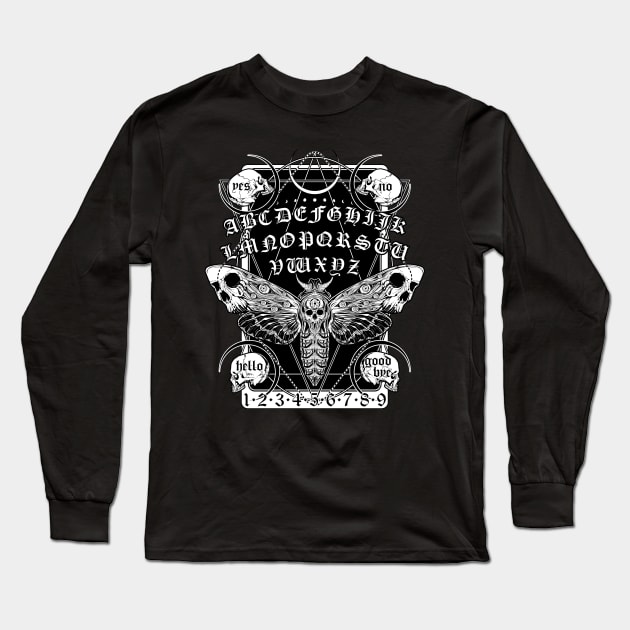 Death Moth Spirit Board Long Sleeve T-Shirt by Von Kowen